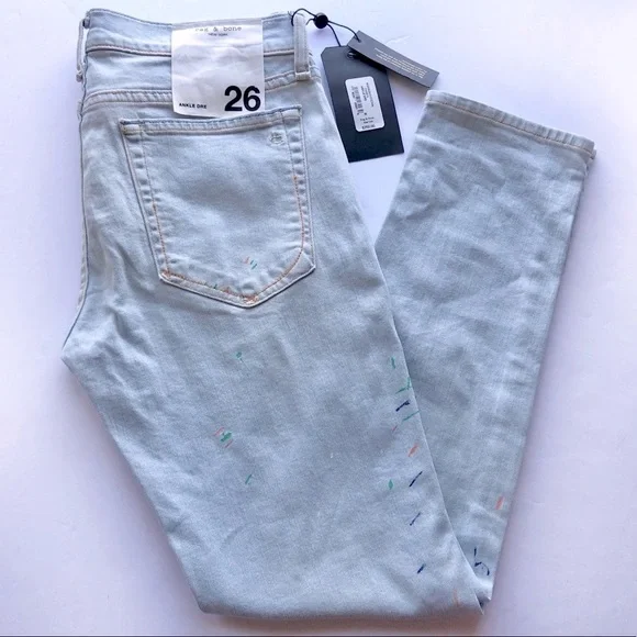 rag&bone NWT Dre Paint Splatter Skinny Jeans - Picture 5 of 8